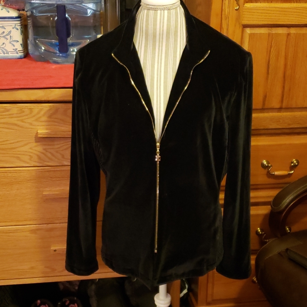St John Sport by Marie Gray velour jacket